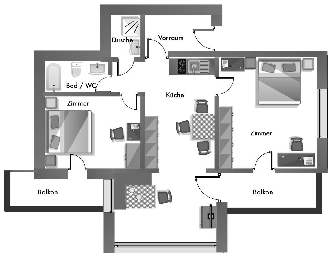 Appartement Kristall 타우플리츠 외부 사진